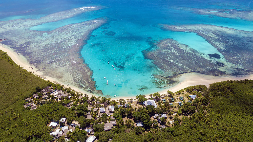 Blue Lagoon Beach Resort from above