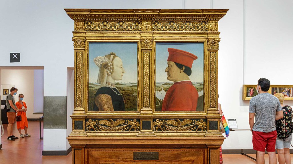 Diptychon des Federico da Montefeltro mit seiner Gattin Battista Sforza (Piero della Francesca)